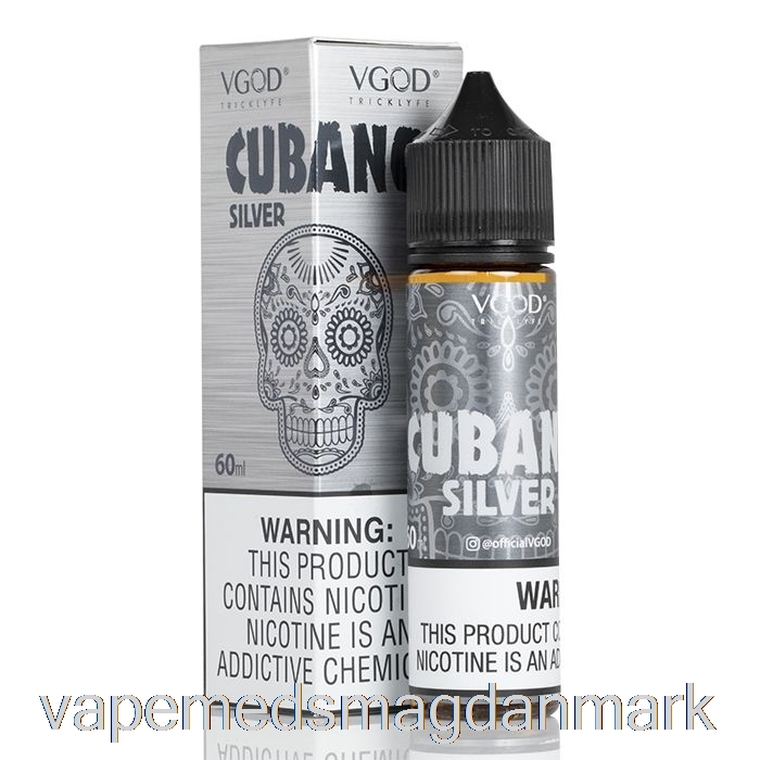 Engangs Vape Danmark Cubano Sølv - Vgod E-væske - 60ml 3mg